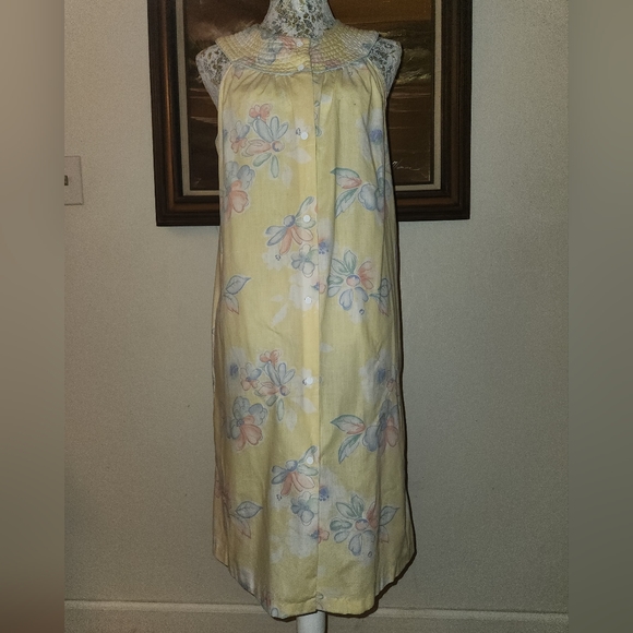 Vintage Yellow Floral Dress By Lara Dee - Picture 5 of 13